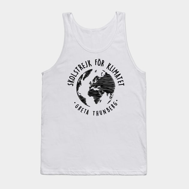 Support Greta - SKOLSTREJK FÖR KLIMATET Tank Top by edmproject